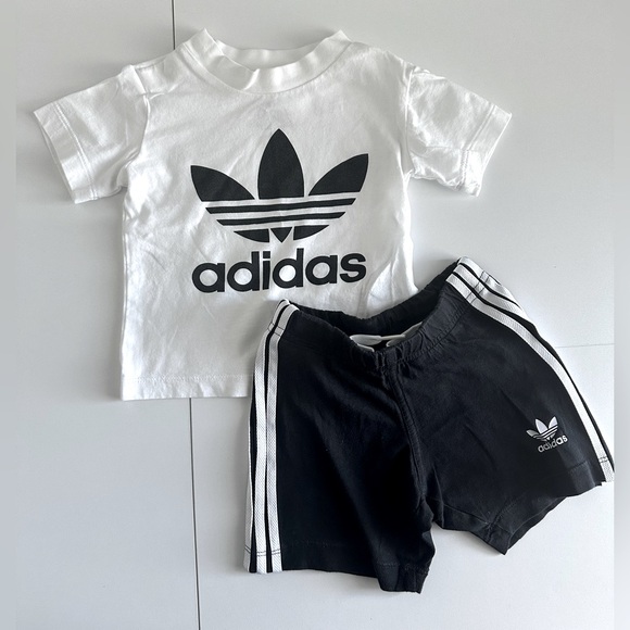 9-12M Adidas T-shirt & Short Set - Picture 1 of 1